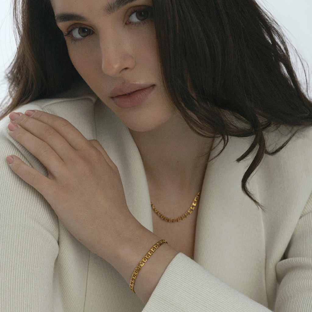 Infinity bracelet gold - Mockberg