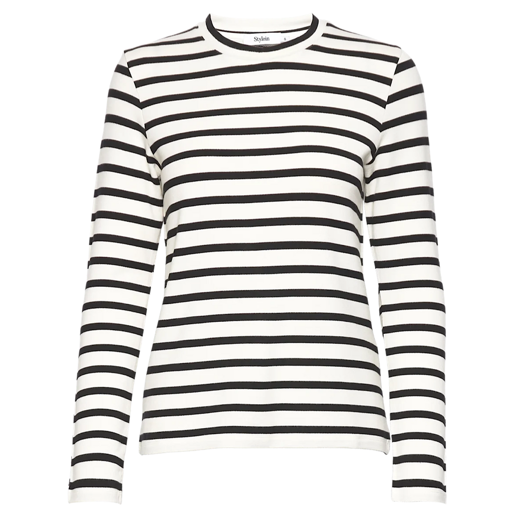 Canvey top (svart/vit) - Stylein