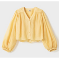 Leja Blouse (butter yellow) - Twist & Tango