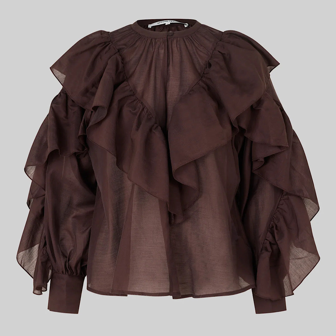 Fria frill blouse - Second Female