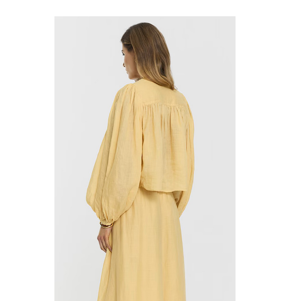 Leja Blouse (butter yellow) - Twist & Tango
