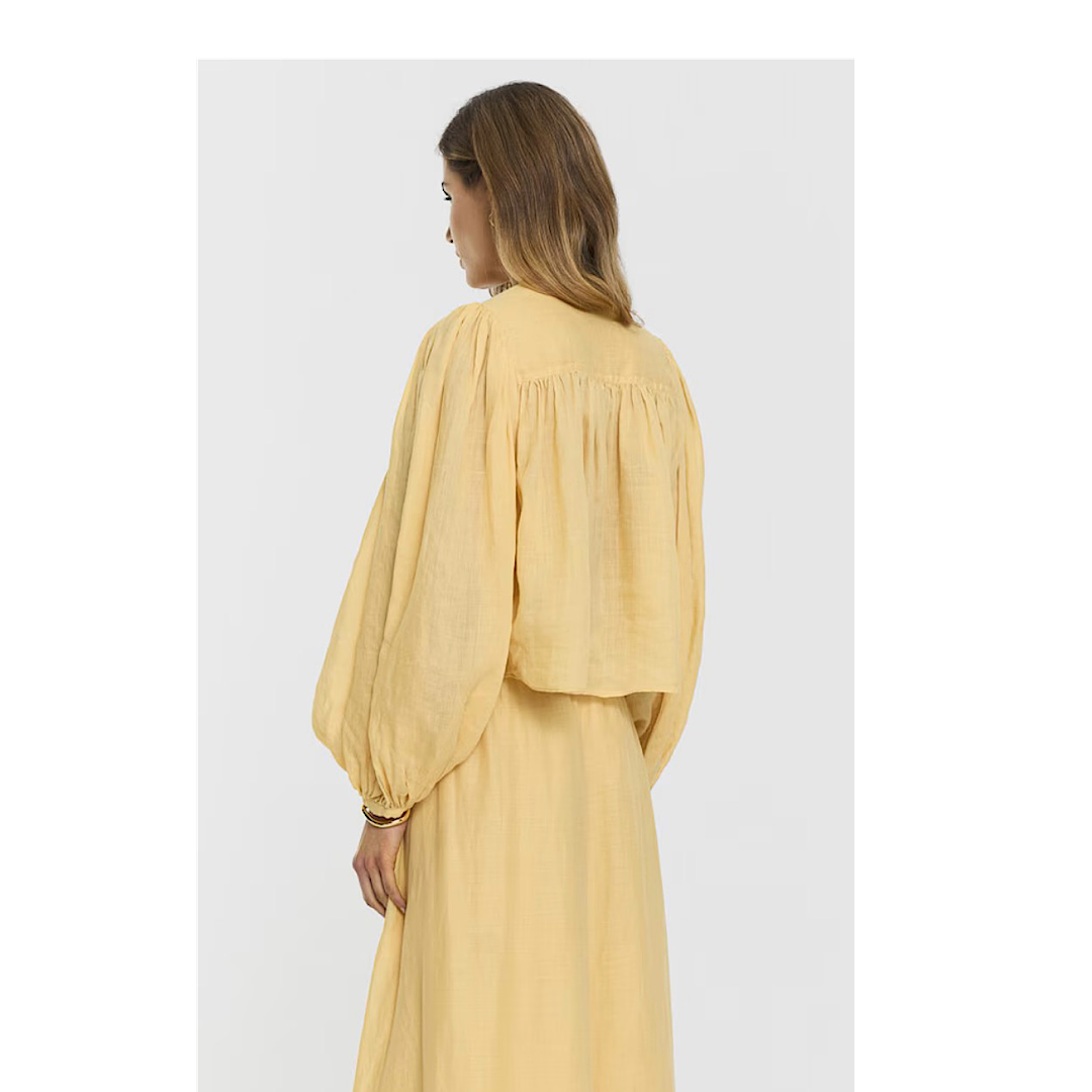 Leja Blouse (butter yellow) - Twist & Tango
